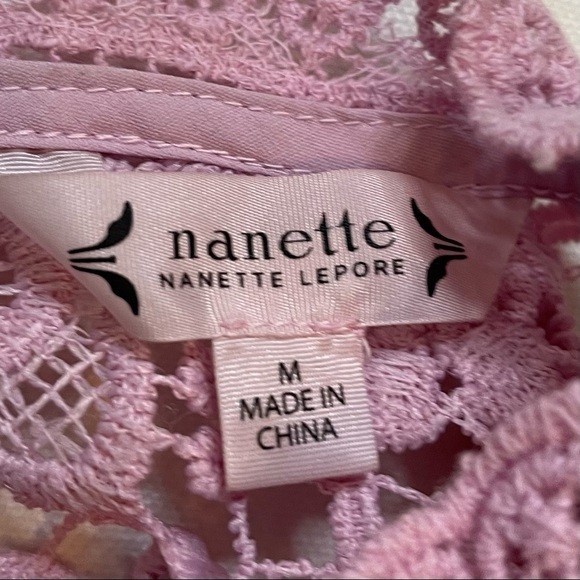 Nanette Laporte lace sleeveless top sz medium - Picture 9 of 11